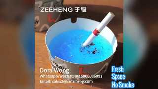 Einweg-Aschenbecher aus Papier mit Gel