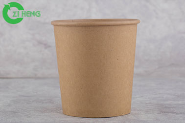Nahrungsmittelgrad-Brown-Wegwerfpapierschalen 480 ml hartes starkes für Wasser/Getränk