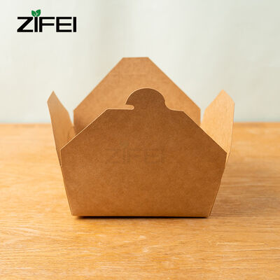 Biologisch abbaubare Kraftpapierbox Braune und weiße umweltbewusste Verpackungen für nachhaltige Geschäftsverpackungsstrategien